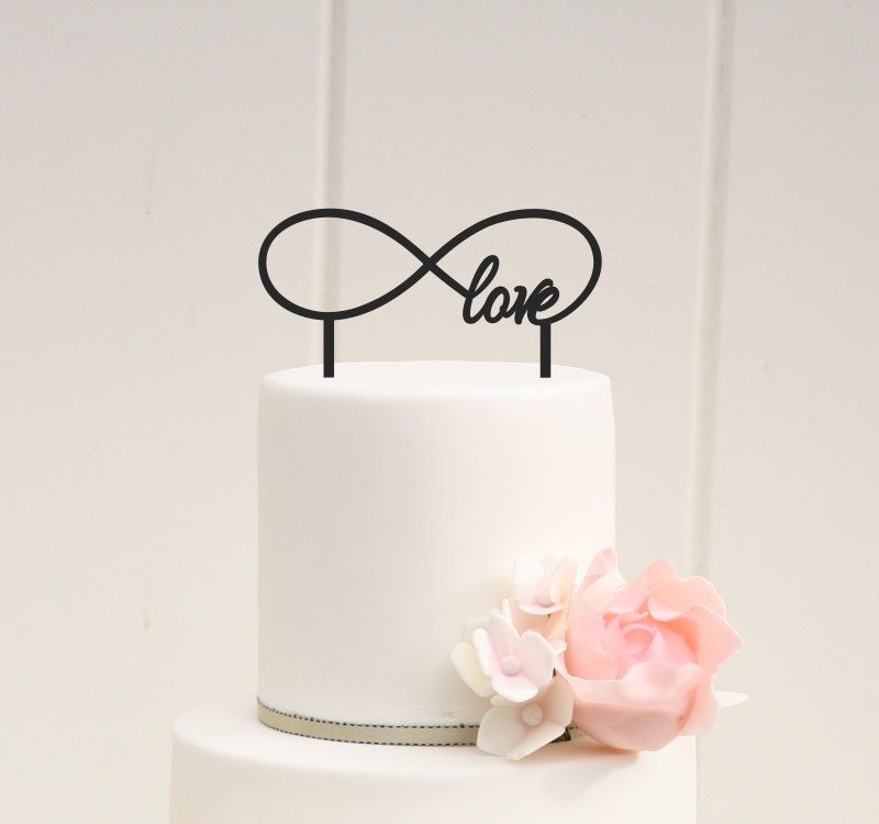 Infinity cake topper