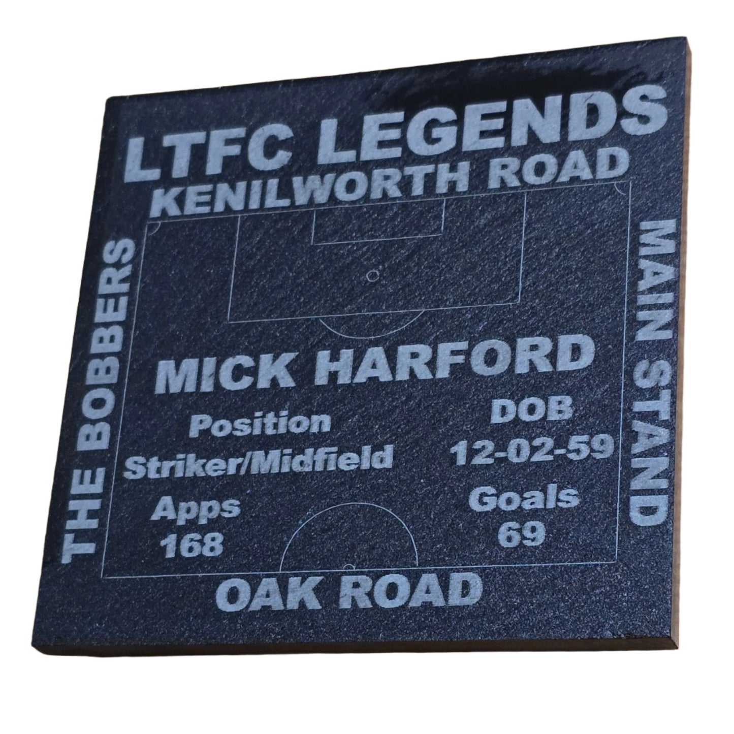 Football Legends Slate Coaster