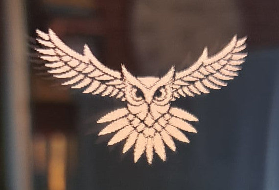 Mirror etching owl effect