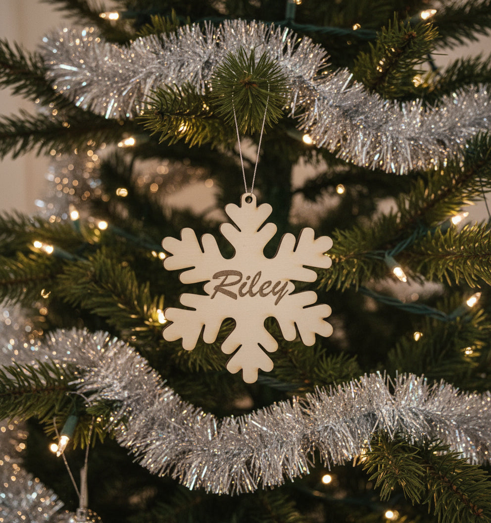 Personalised Snowflake Tree Decoration