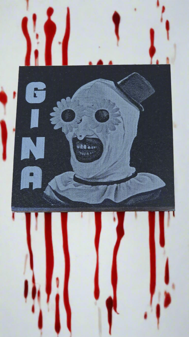 Terrifier Slate Coaster