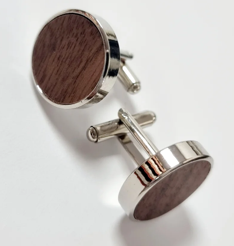 stainless steel cufflinks initials customisable etchi