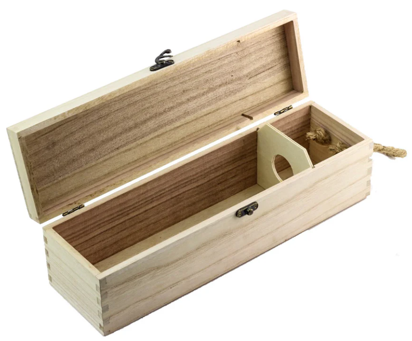 Customisable wine bottle box etchi