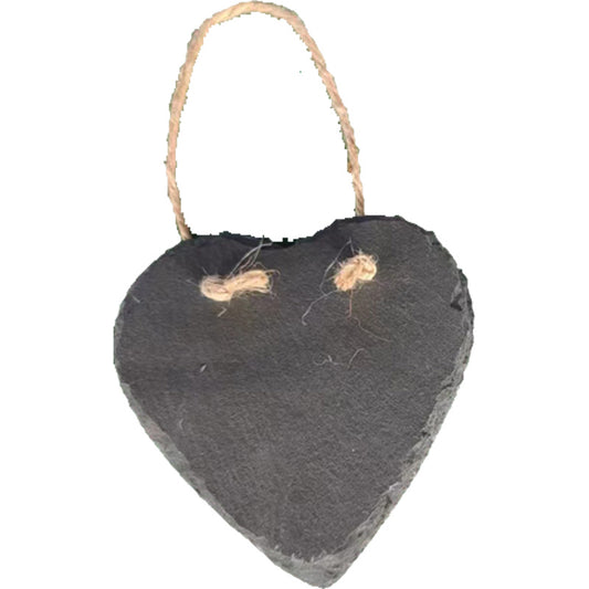 The perfect gift for memories, Valentines or just a special message for someone no longer with us

Images, text, patterns, dates, quotes, messages...we can create your perfect heart!&nbsp;

These slate hangars and pre-drilled (single or double hole) and come complete with rope. They measure approx 200mm&nbsp;