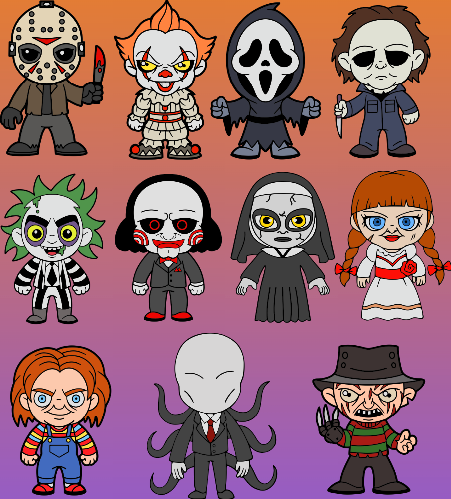 Horror Baby Fridge Magnets