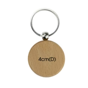 wood beech keyring customisable etchi