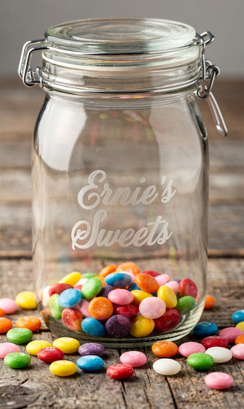Personalised Clip Top Jars